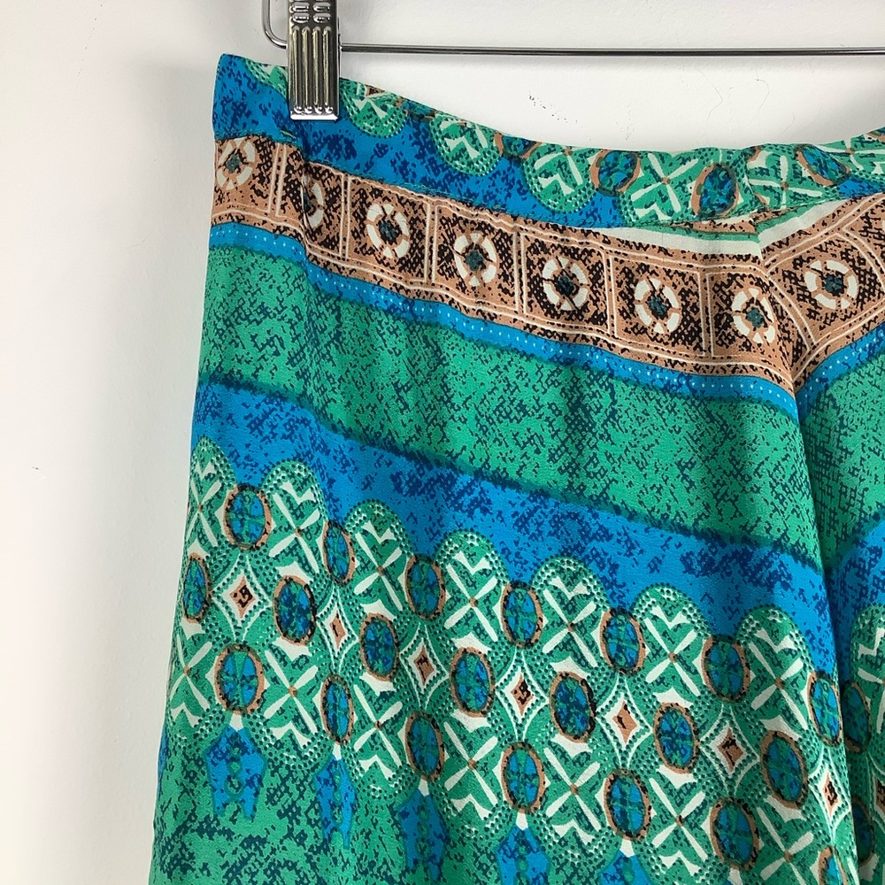 Tolani for Anthropologie Maxi Skirt in Green Multi - Picture 4 of 6